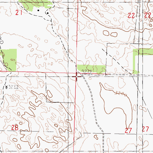 Topographic Map of School Number 23, NE