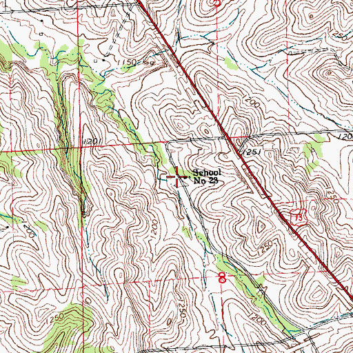 Topographic Map of School Number 23, NE