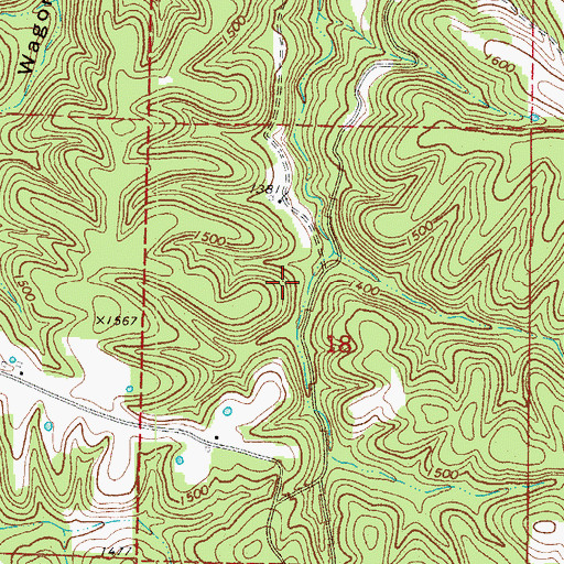 Topographic Map of Smith Heliport, AR