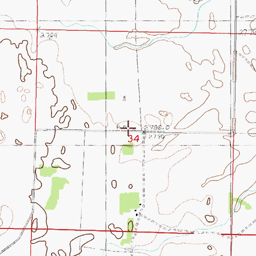 Topographic Map of School Number 23, NE