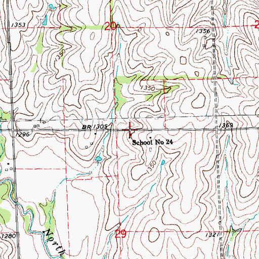 Topographic Map of School Number 24, NE