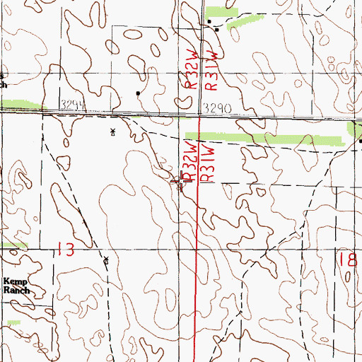 Topographic Map of School Number 24, NE