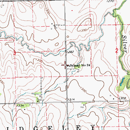 Topographic Map of School Number 24, NE