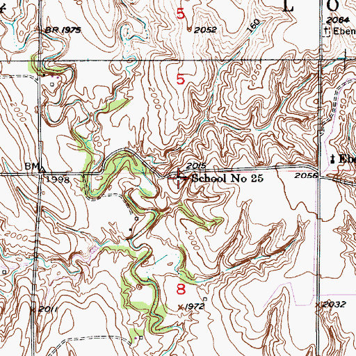 Topographic Map of School Number 25, NE