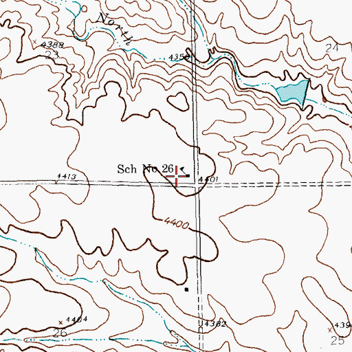 Topographic Map of School Number 26, NE