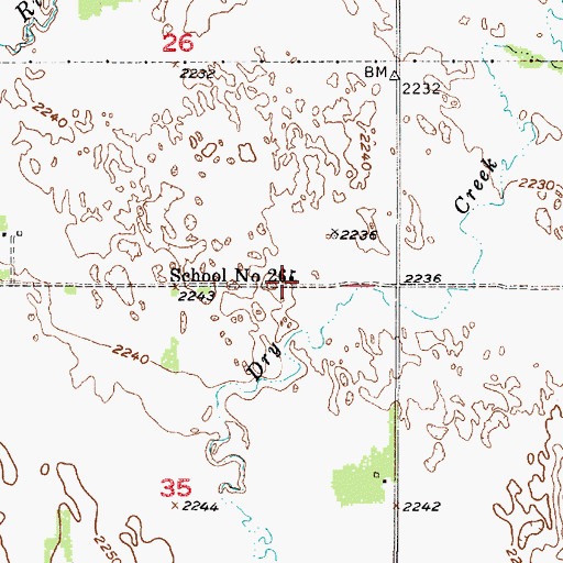 Topographic Map of School Number 26, NE