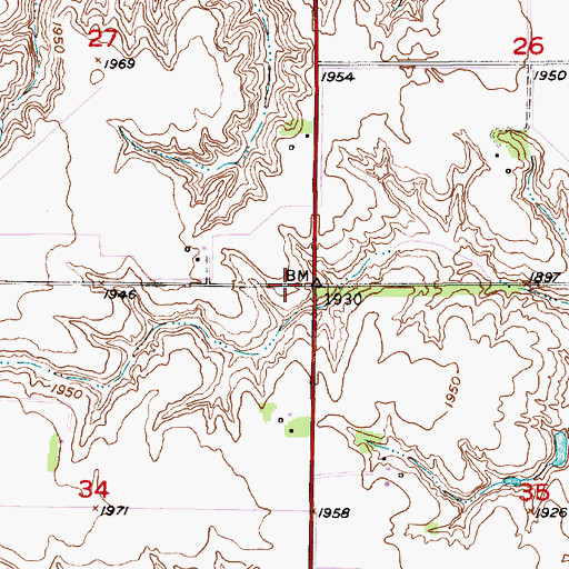 Topographic Map of School Number 27, NE