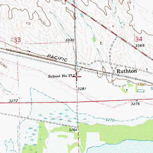 Topographic Map of School Number 27, NE