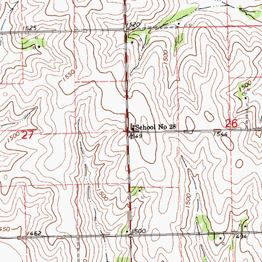 Topographic Map of School Number 28, NE
