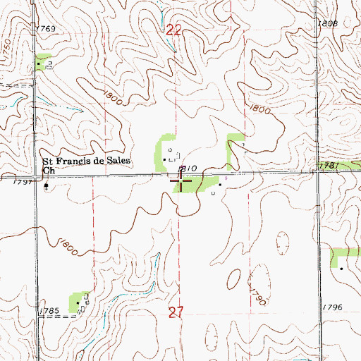 Topographic Map of School Number 28, NE