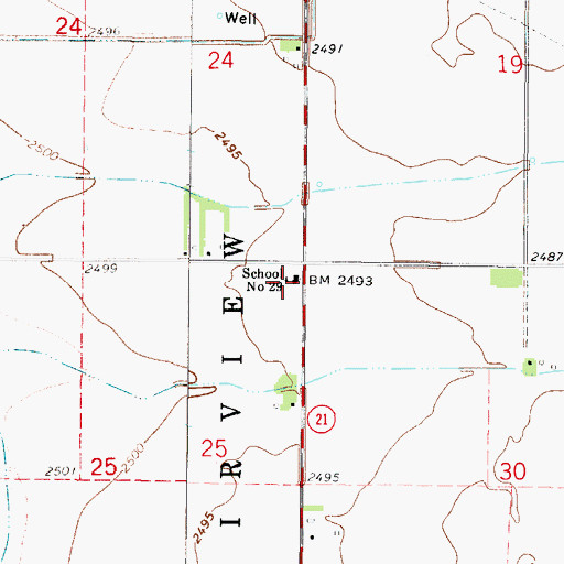Topographic Map of School Number 29, NE