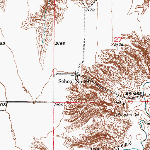 Topographic Map of School Number 29, NE