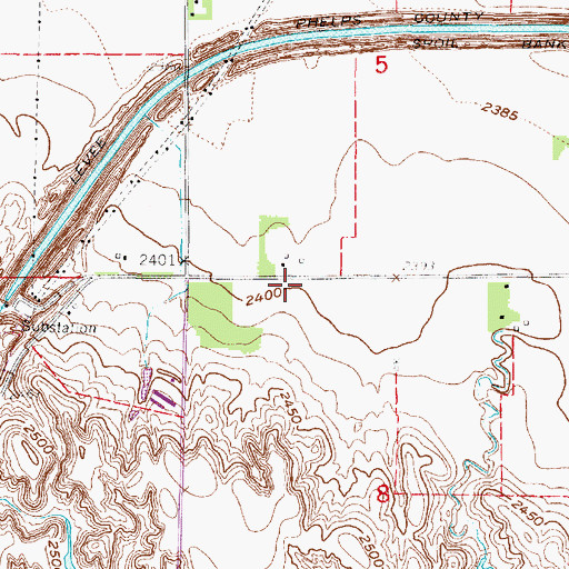 Topographic Map of School Number 3, NE