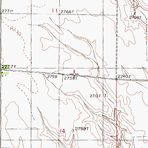 Topographic Map of School Number 3, NE