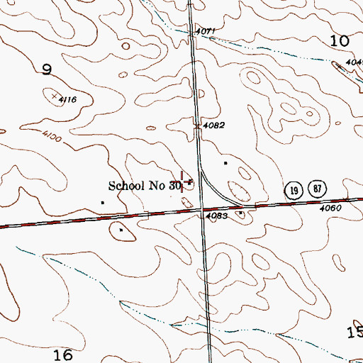 Topographic Map of School Number 30, NE