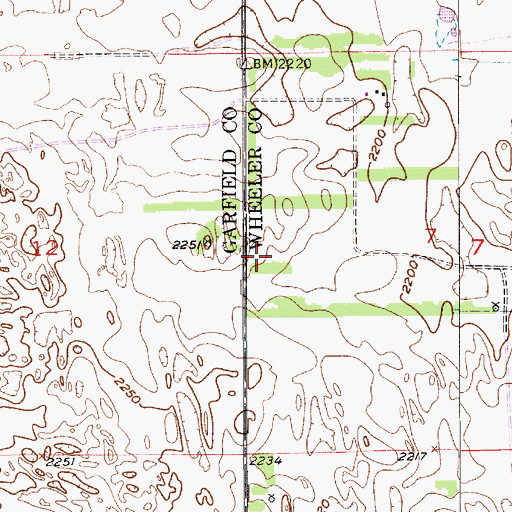 Topographic Map of School Number 30 1/2, NE