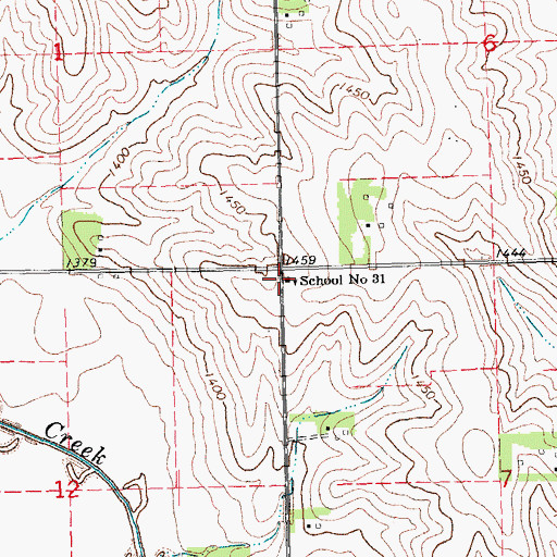 Topographic Map of School Number 31 (historical), NE