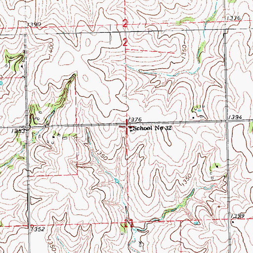 Topographic Map of School Number 32, NE