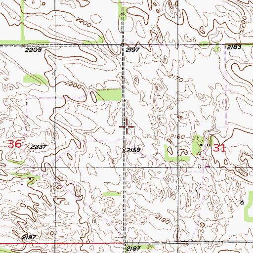 Topographic Map of School Number 32, NE