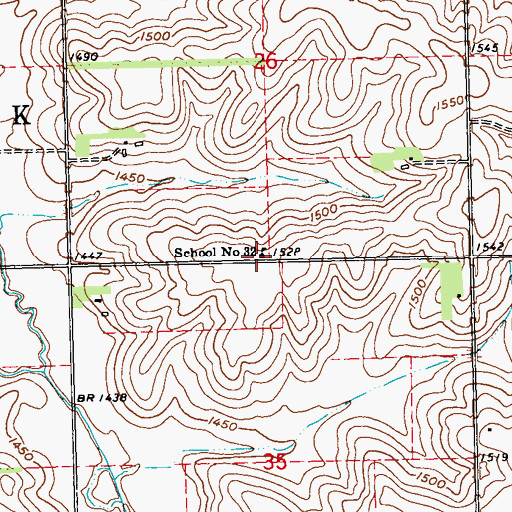 Topographic Map of School Number 32 (historical), NE