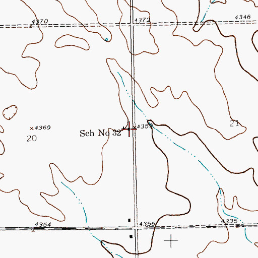 Topographic Map of School Number 32, NE