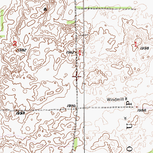 Topographic Map of School Number 33 (historical), NE