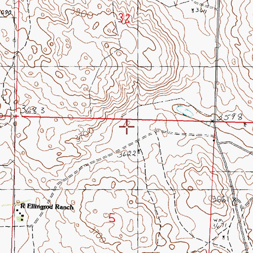 Topographic Map of School Number 33, NE