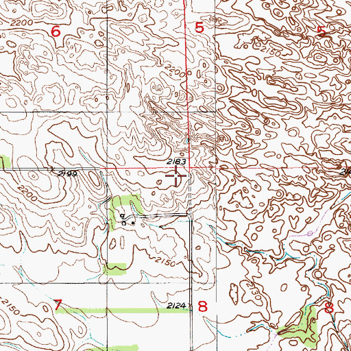 Topographic Map of School Number 34, NE