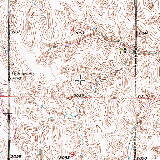 Topographic Map of School Number 35 (historical), NE