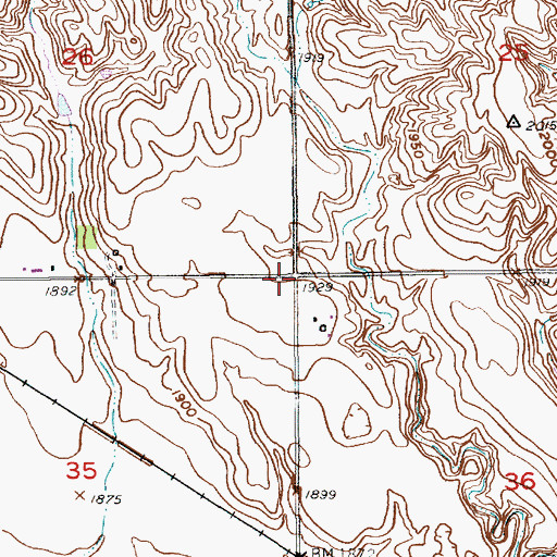Topographic Map of School Number 35, NE