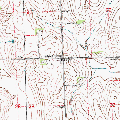 Topographic Map of School Number 35, NE