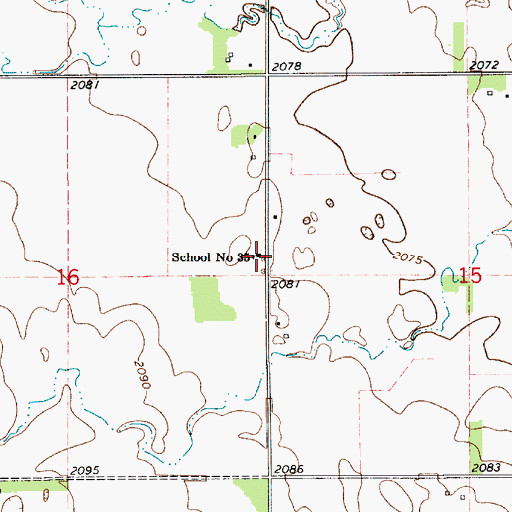 Topographic Map of School Number 35, NE