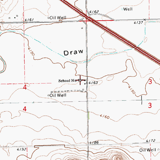 Topographic Map of School Number 36, NE