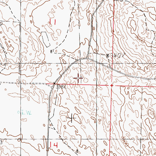Topographic Map of School Number 36, NE