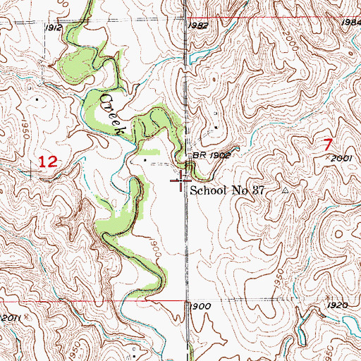 Topographic Map of School Number 37, NE