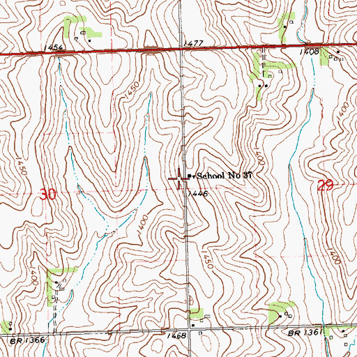 Topographic Map of School Number 37, NE
