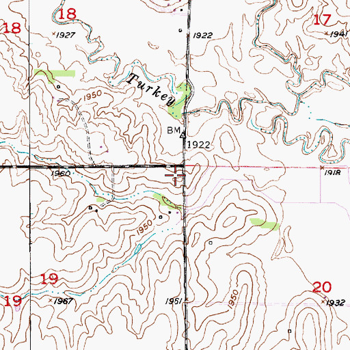 Topographic Map of School Number 38, NE