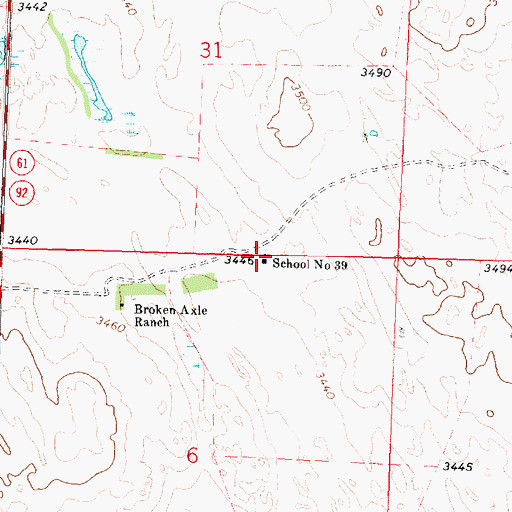 Topographic Map of School Number 39, NE