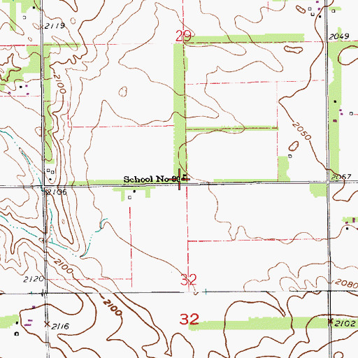 Topographic Map of School Number 39 (historical), NE