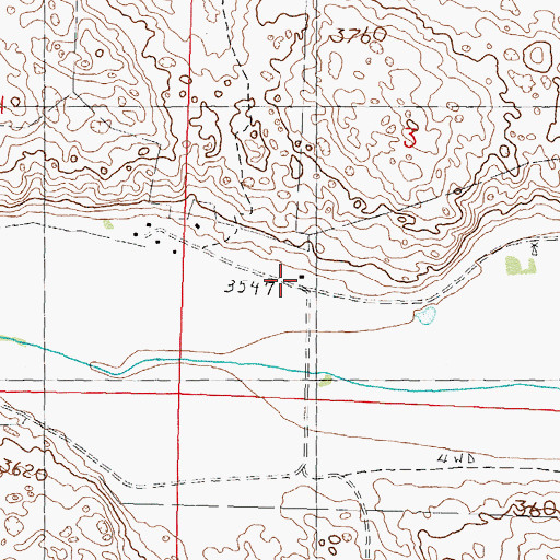 Topographic Map of School Number 4, NE