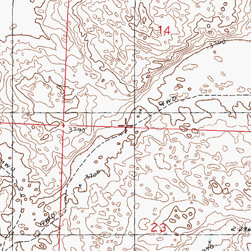 Topographic Map of School Number 40, NE