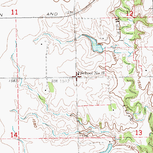 Topographic Map of School Number 41, NE