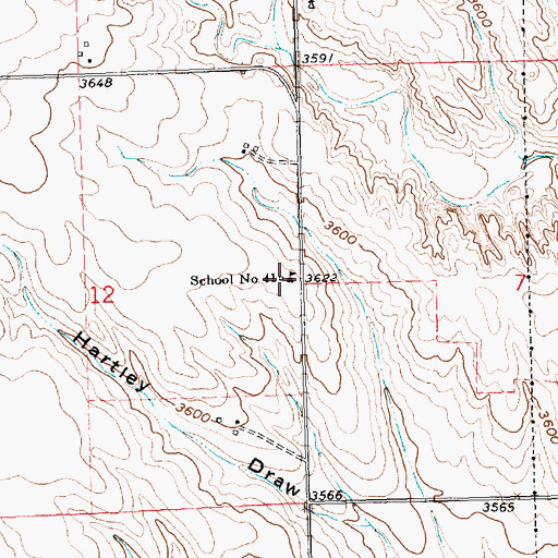 Topographic Map of School Number 41, NE