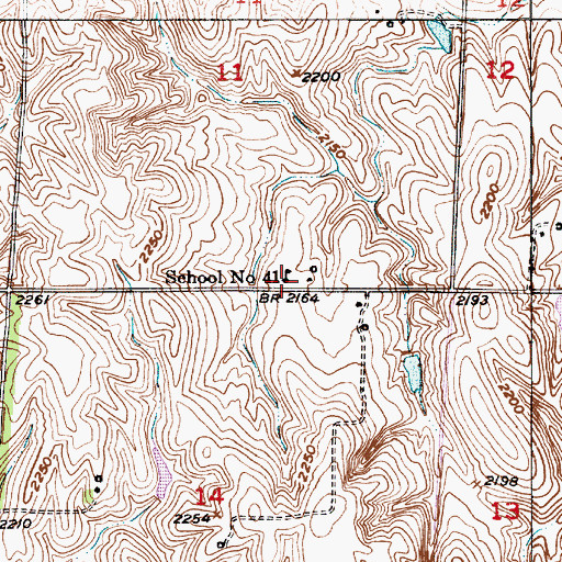 Topographic Map of School Number 41, NE