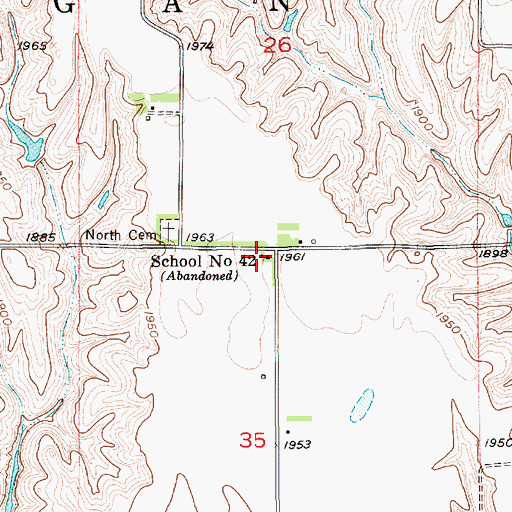 Topographic Map of School Number 42, NE