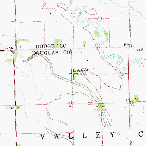 Topographic Map of Startown School (historical), NE