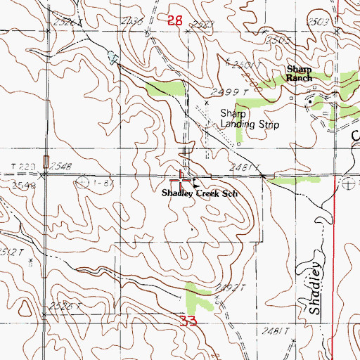 Topographic Map of School Number 44 (historical), NE