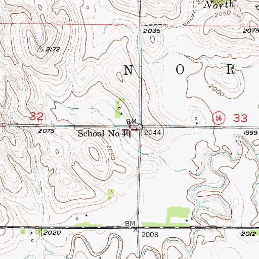 Topographic Map of School Number 46, NE