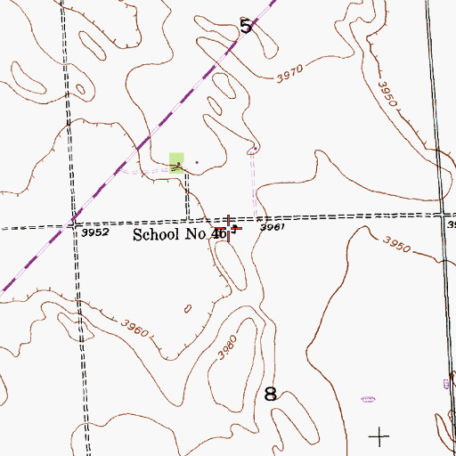 Topographic Map of School Number 46, NE