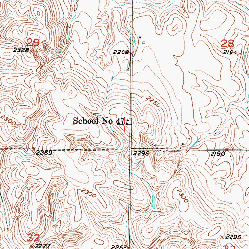 Topographic Map of School Number 47, NE